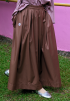 LANIE PLEATED SKIRT IN CHOCOLATE