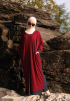 RISHA LONG DRESS IN RED VELVET