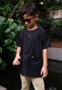 ARJUNA KURTA KIDS IN JET BLACK