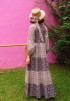 SAIRA LONG DRESS IN PECAN BROWN